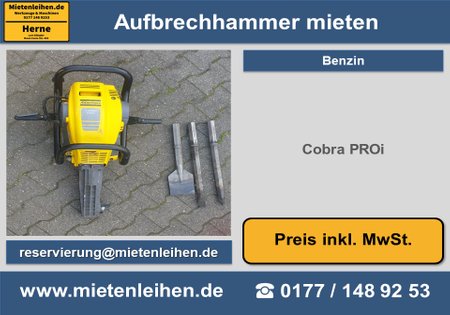 Abbruchhammer Stemhammer Bohrhammer mieten in Herne